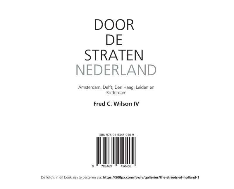 Achterkant van Door de straten van Nederland