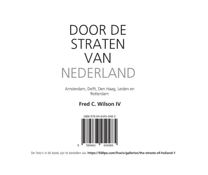 Achterkant van Door de straten van Nederland