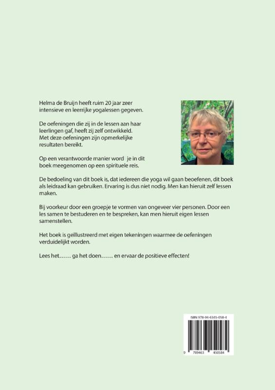 Achterkant van Yoga lessen uit de praktijk