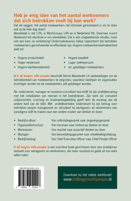 Achterkant van It all begins with people
