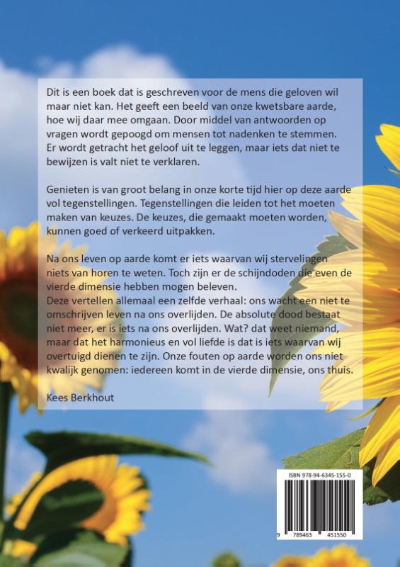 Achterkant van Verwachting de 4e dimensie