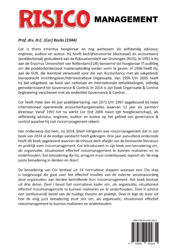 Achterkant van Risicomanagement