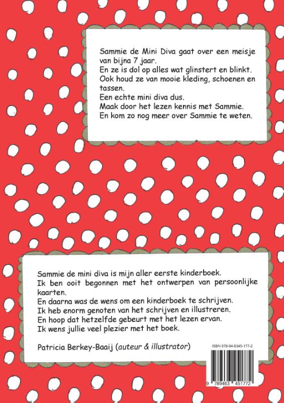 Achterkant van Sammie de mini diva