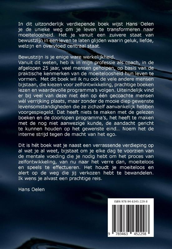 Achterkant van De kunst en kunde der moeiteloosheid