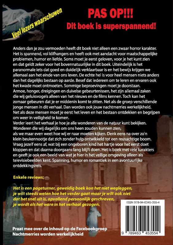 Achterkant van Nachtmerries worden werkelijkheid