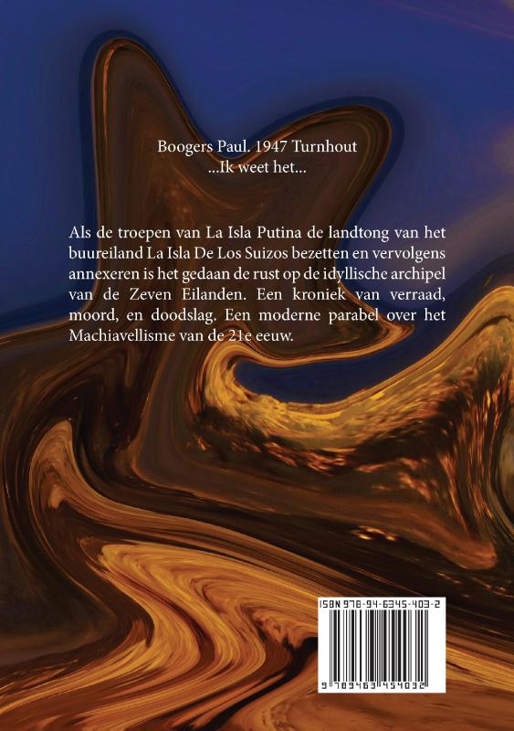Achterkant van Kroniek van de zeven eilanden