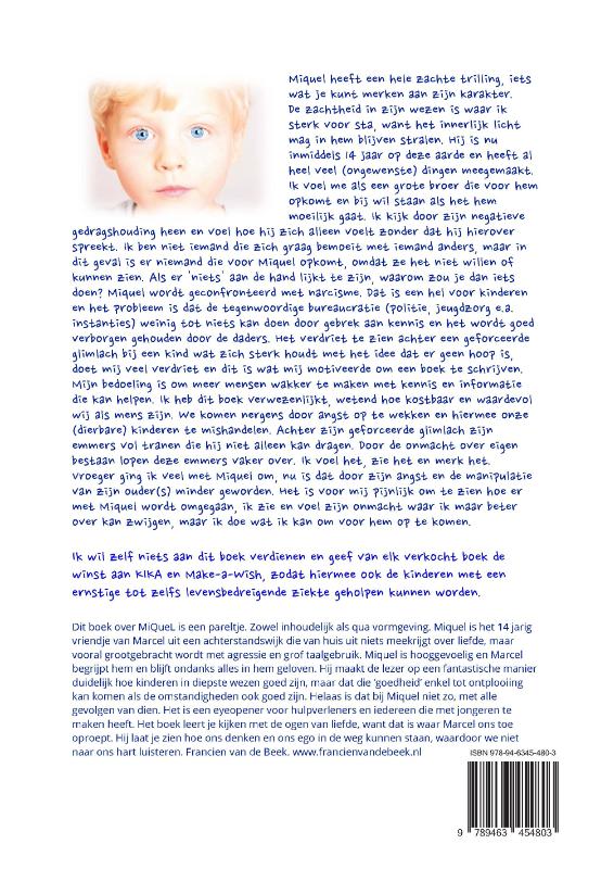 Achterkant van Miquel, een juweel van licht..!