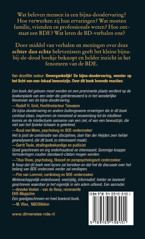 Achterkant van Het kleine bijna-bij-de-dood boekje