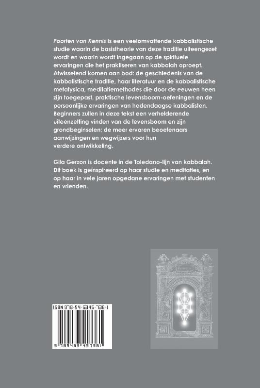 Achterkant van Kabbalah - Poorten van Kennis