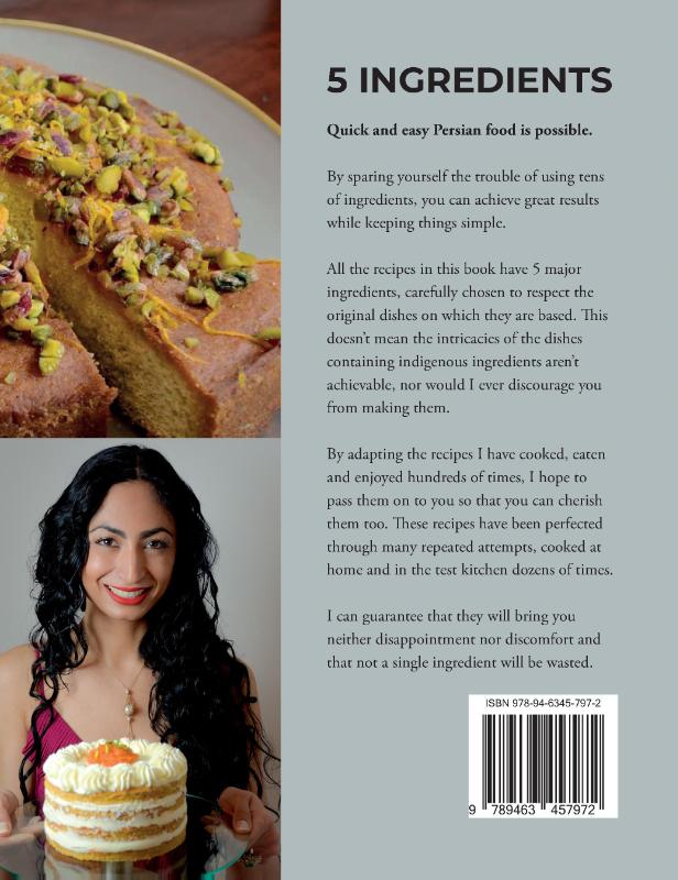 Achterkant van Parisa's Persian Kitchen Iranian Cooking Made Easy