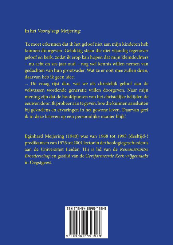 Achterkant van Brieven aan mijn kleinkinderen