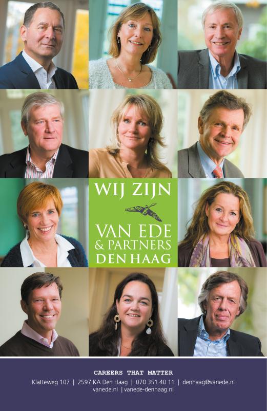 Achterkant van Wij zijn Van Ede & Partners Den Haag