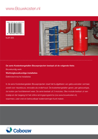 Achterkant van Kostenkengetallen bouwprojecten Werktuigbouwkundige installaties 2018