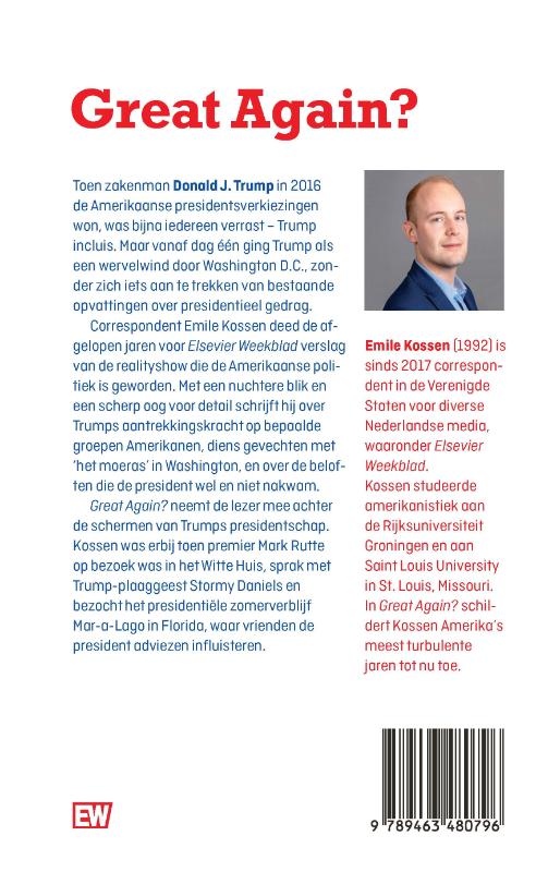 Achterkant van Great Again?