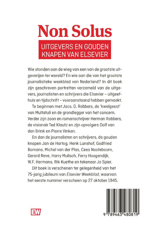 Achterkant van Non Solus