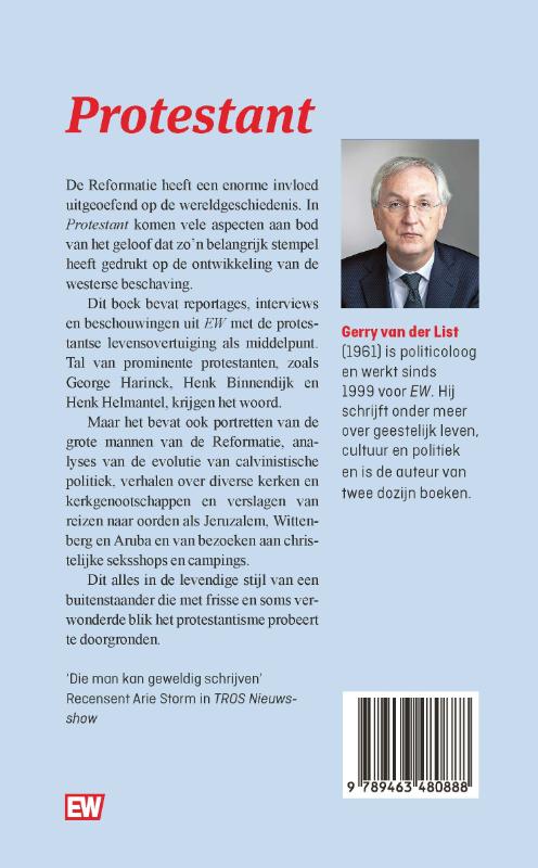 Achterkant van Protestant
