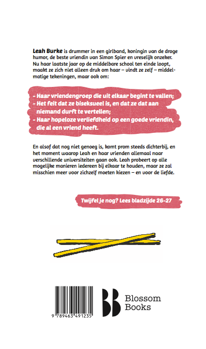 Achterkant van De eigenzinnigheden van Leah Burke