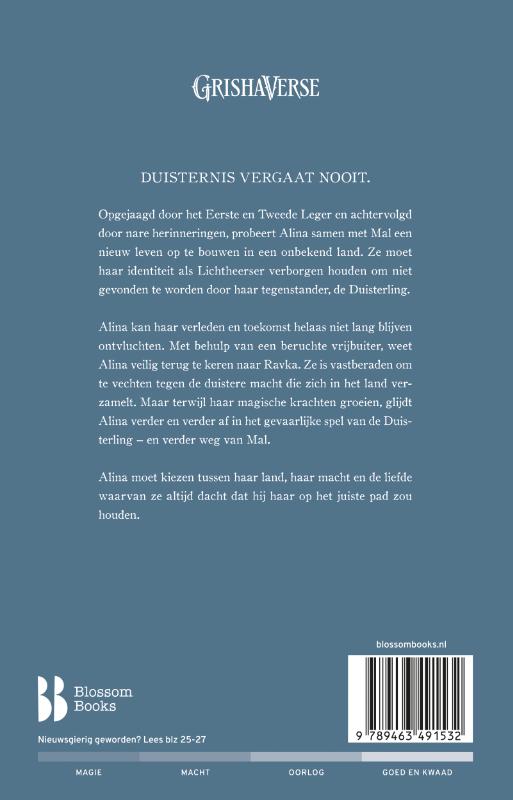 Achterkant van Dreiging en duisternis