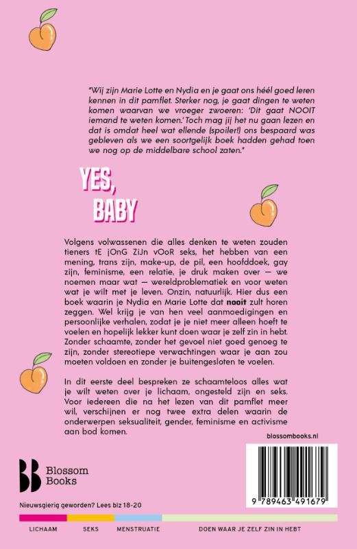 Achterkant van Yes, baby