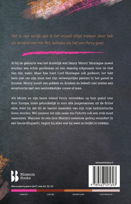 Achterkant van De grand tour van Henry Montague