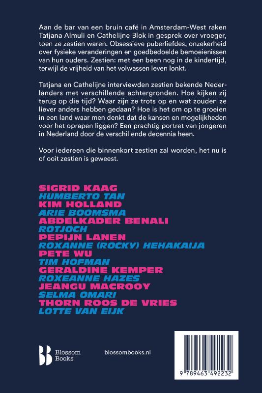 Achterkant van Zestien