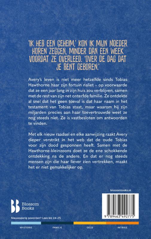 Achterkant van De verloren erfgenaam