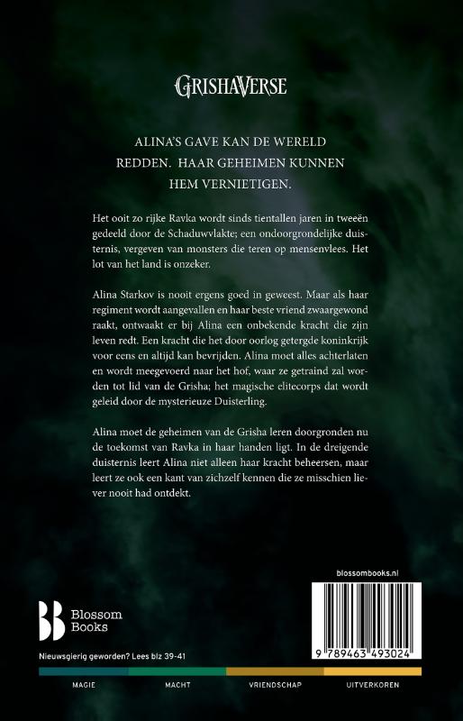 Achterkant van Shadow and Bone