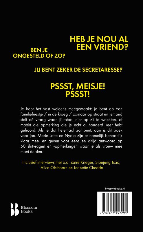 Achterkant van Shit waar je als vrouw mee moet dealen - het handboek