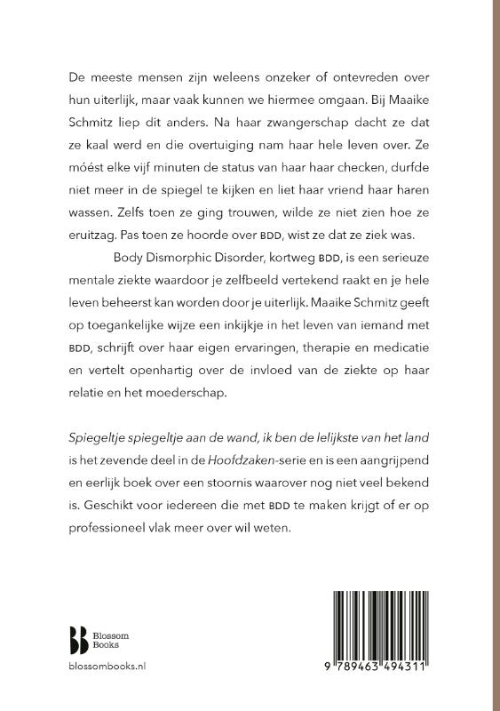 Achterkant van Spiegeltje spiegeltje aan de wand