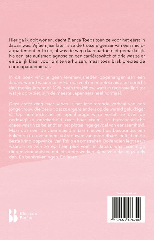 Achterkant van Deze autist ging naar Japan
