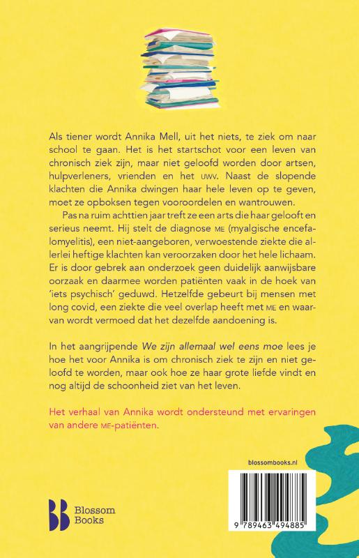 Achterkant van We zijn allemaal wel eens moe