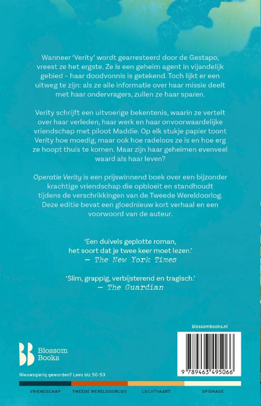 Achterkant van Operatie Verity