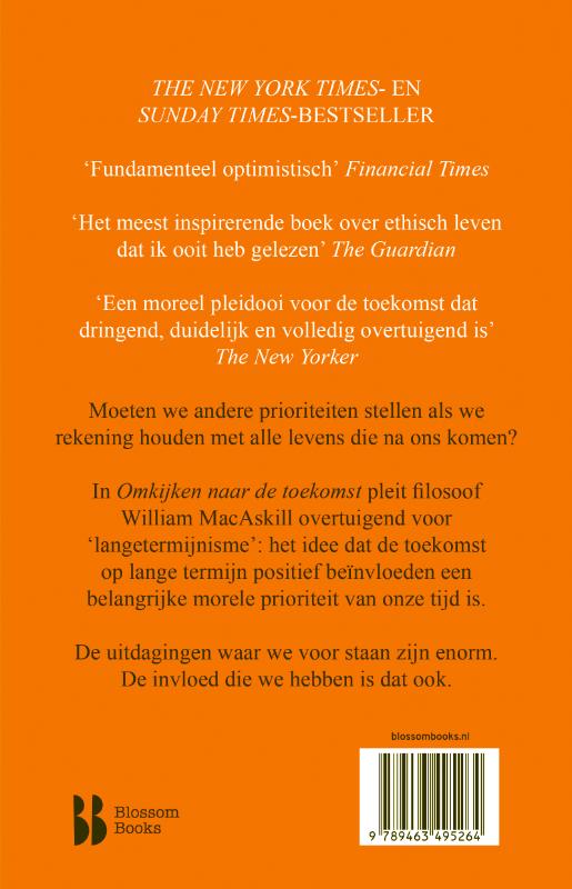 Achterkant van Omkijken naar de toekomst