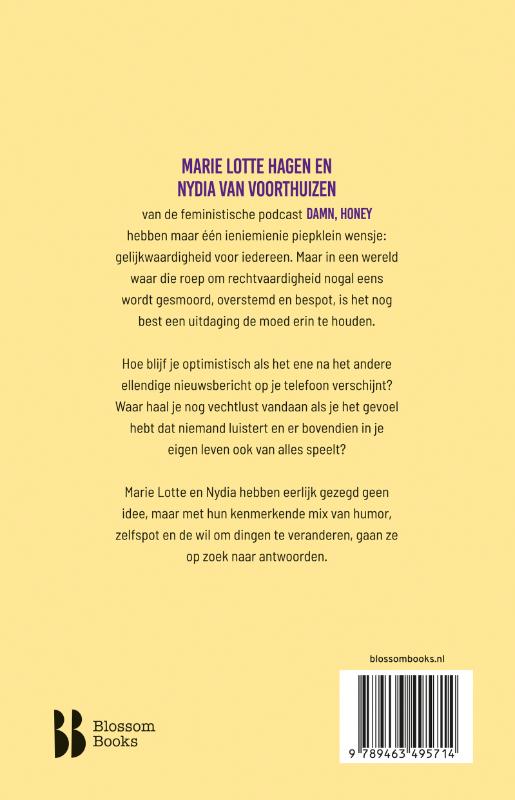 Achterkant van Moedig voorwaarts