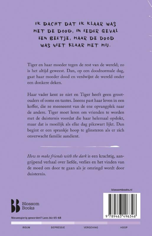 Achterkant van How to make friends with the dark