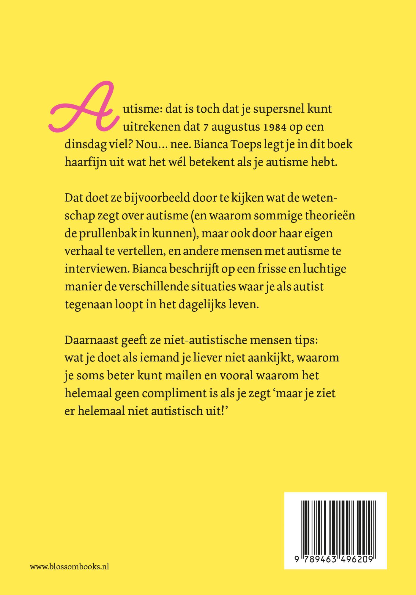 Achterkant van Maar je ziet er helemaal niet autistisch uit