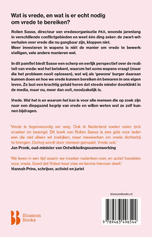 Achterkant van Vrede