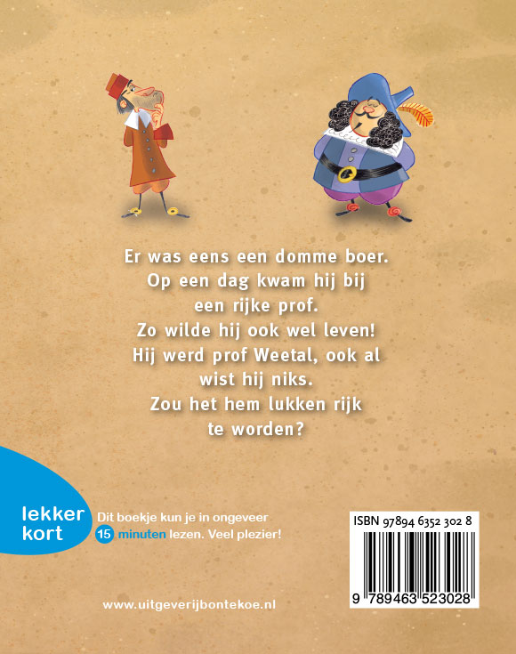Achterkant van Prof Weetal