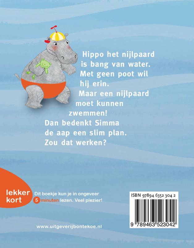 Achterkant van Hippo kan niet zwemmen