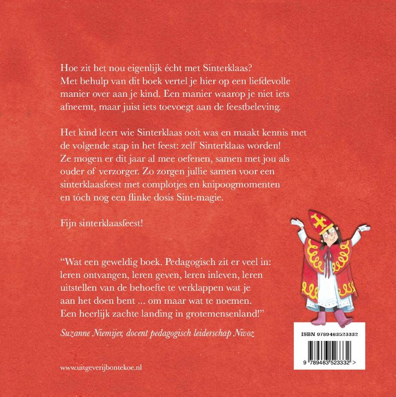 Achterkant van Van kind naar Sint