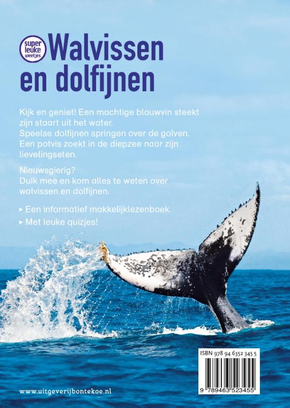 Achterkant van Superleuke weetjes over walvissen en dolfijnen