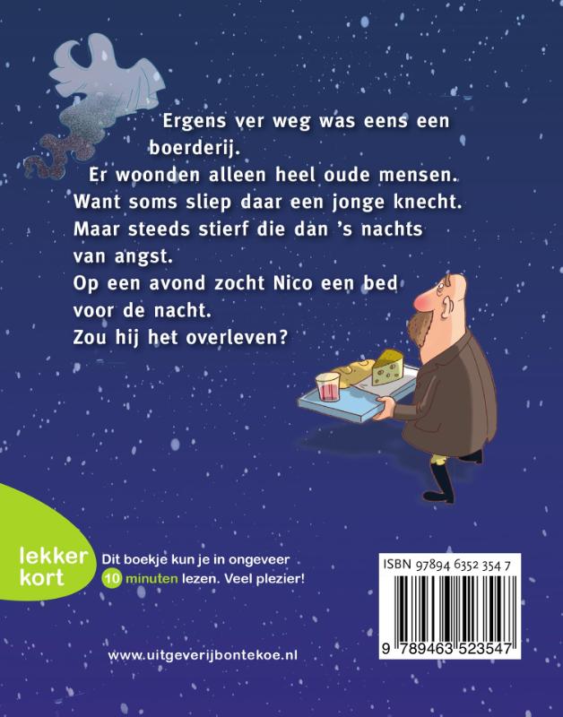 Achterkant van Een spook in de nacht