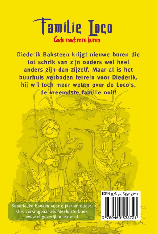 Achterkant van Familie Loco - Code rood: rare buren