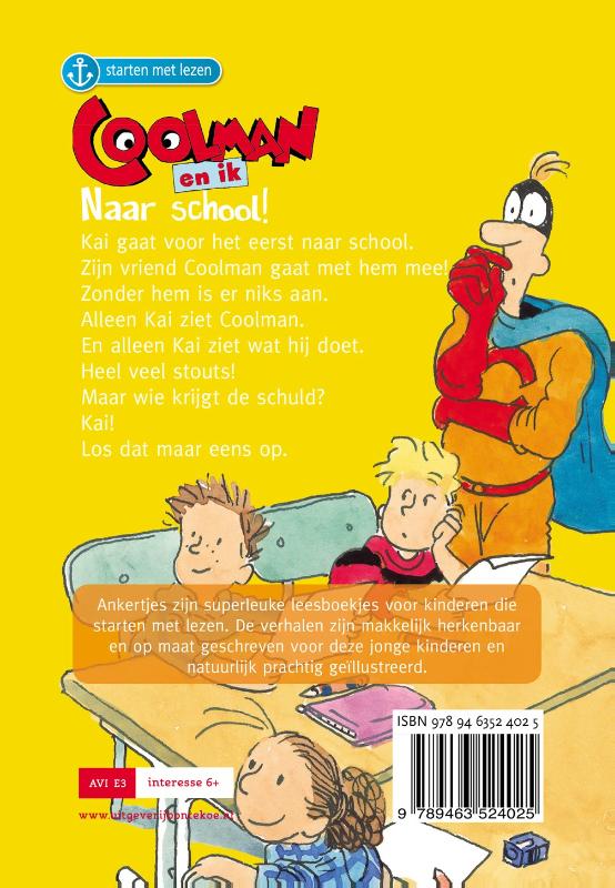 Achterkant van Coolman en ik – naar school