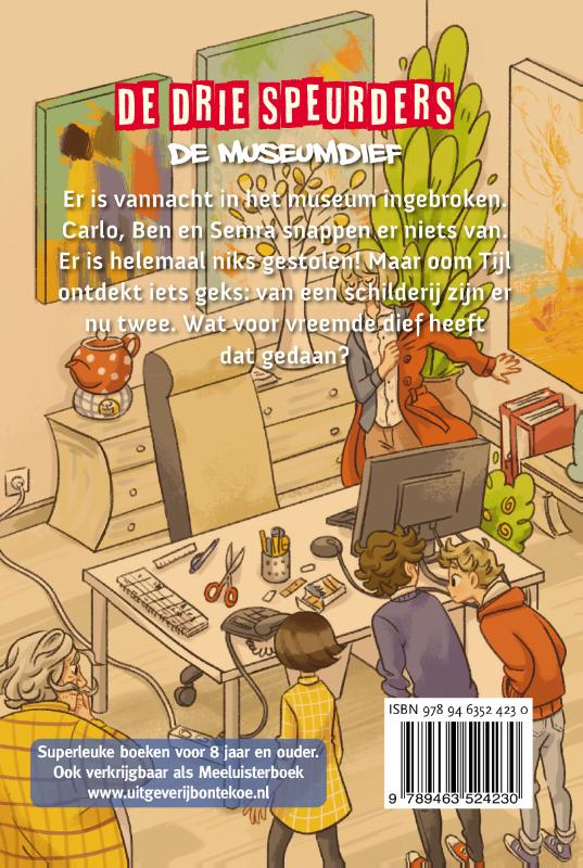 Achterkant van De drie speurders - De museumdief