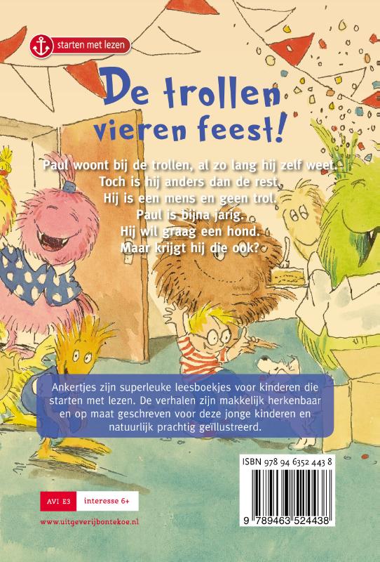 Achterkant van De trollen vieren feest!