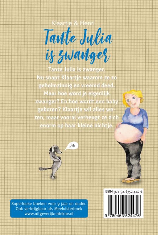 Achterkant van Tante Julia is zwanger