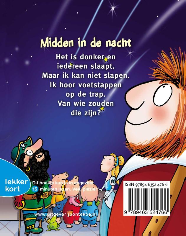 Achterkant van Midden in de nacht