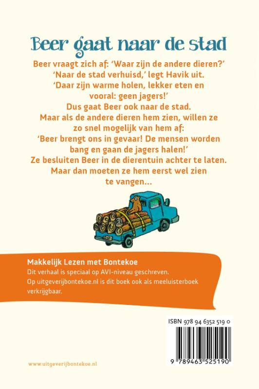 Achterkant van Beer gaat naar de stad