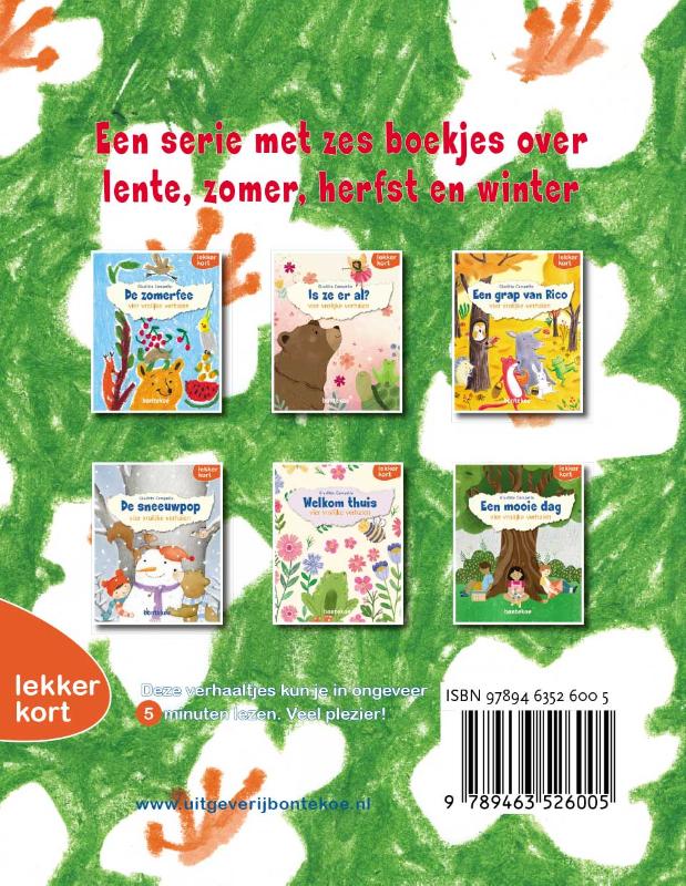 Achterkant van De zomerfee